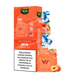 bud vape pod wave click peach ice